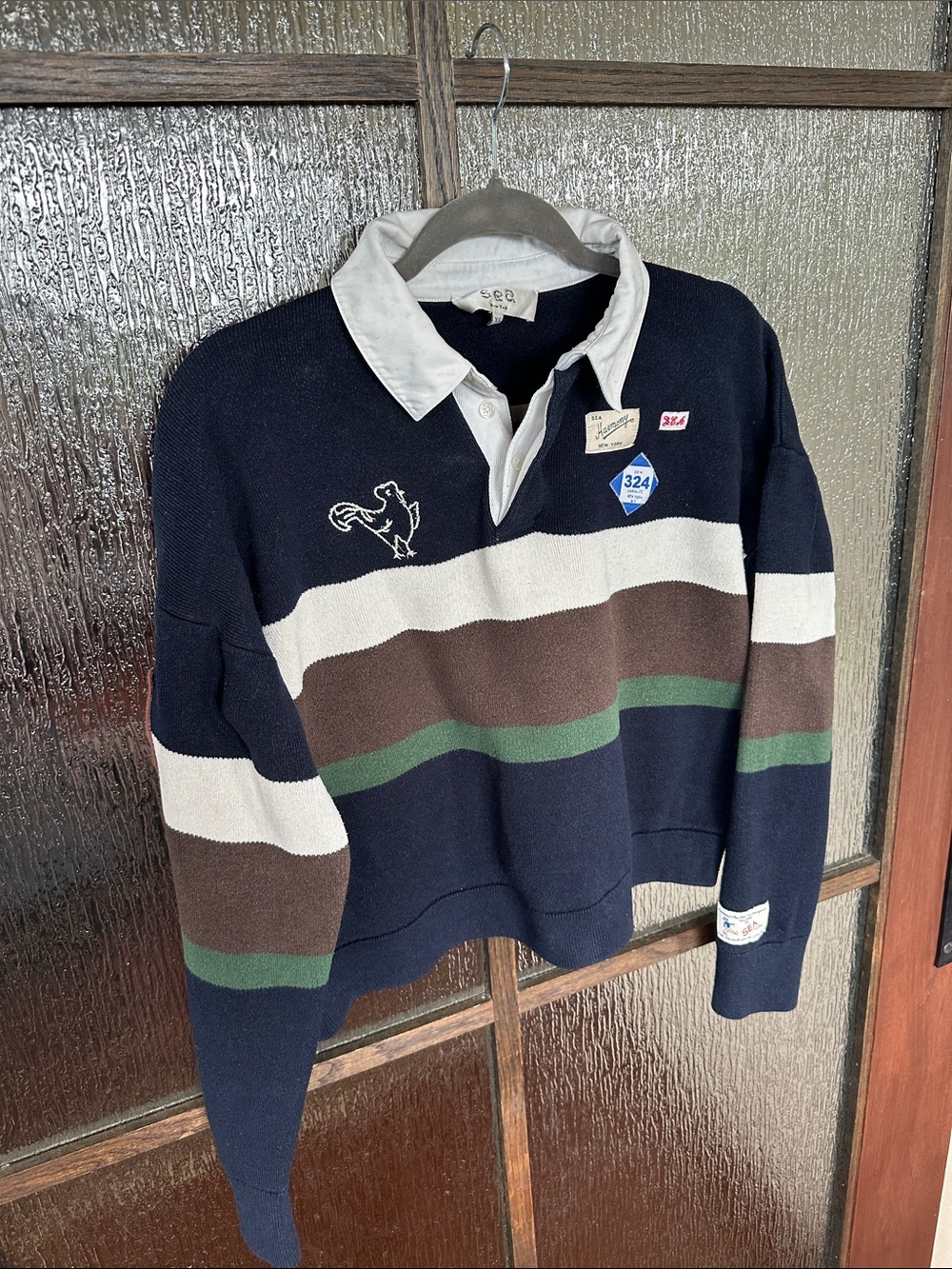 Sea New York Arther Varsity Knit Rugby Shirt
Sz XS. - Picture 6 of 14